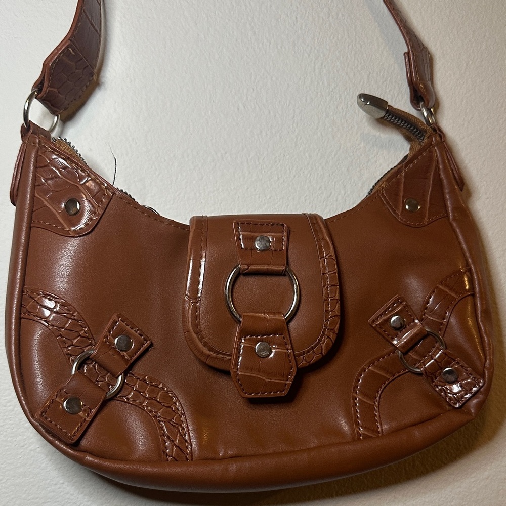 Brown Leather Shoulder Bag - Picture 5 of 9
